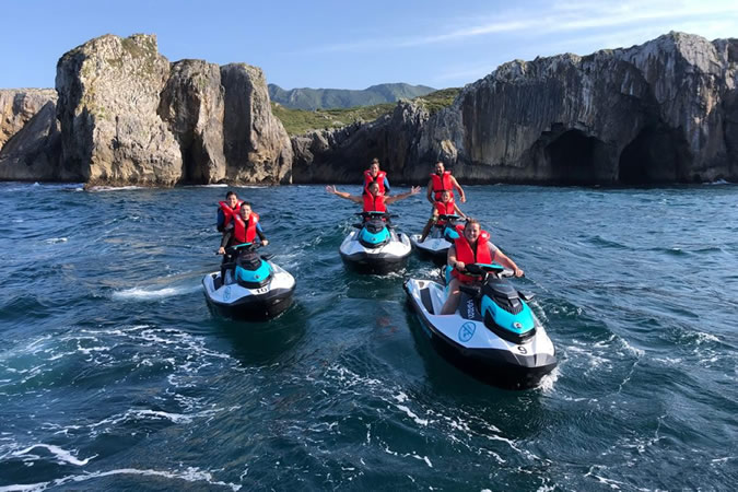 Jetskis in Asturien
