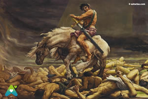 Los murales de la iglesia de Ribadesella - ribadesella.com