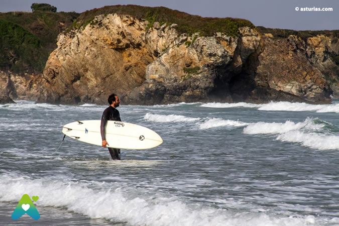 Surfing in Asturias