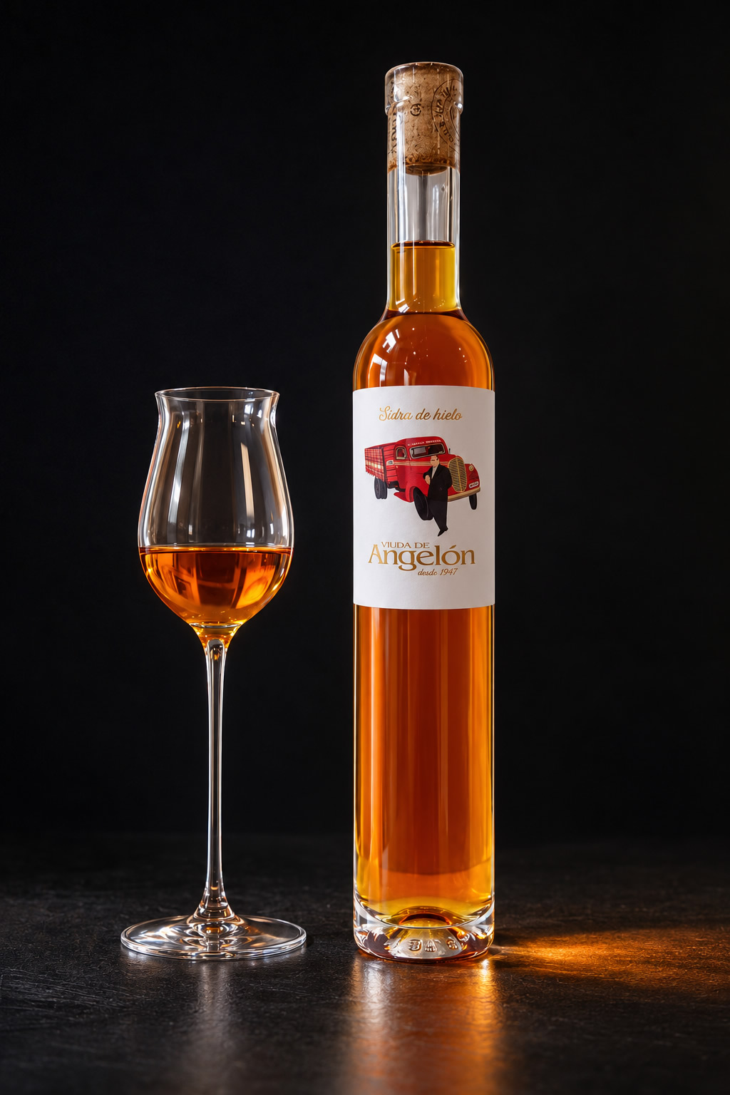Sidra de hielo Viuda de Angelón