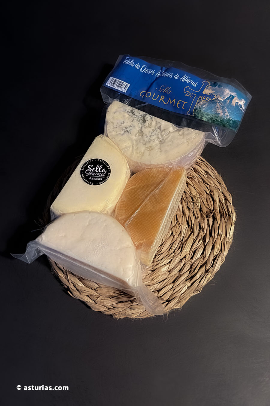 Tabla de quesos asturianos curados
